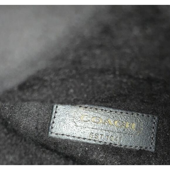 COACH Tullip Boots Suede Signature C canvas Brown/Beige size 8 1/2 B A7746 - Picture 10 of 11